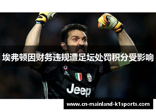 埃弗顿因财务违规遭足坛处罚积分受影响